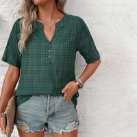 Vintage Karierte Bluse