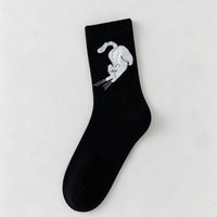 Lässige Socken Mit Katzenmotiv