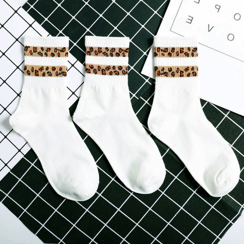 Warme Socken Mit Leopardenmuster