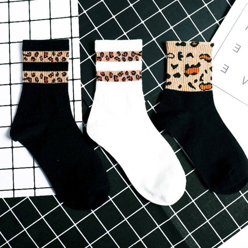 Warme Socken Mit Leopardenmuster