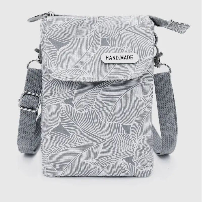 Vintage-Tasche Mit Blattmuster