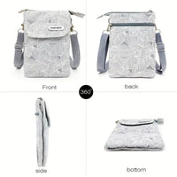 Vintage-Tasche Mit Blattmuster