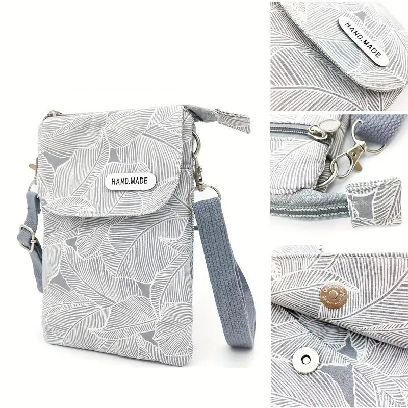 Vintage-Tasche Mit Blattmuster
