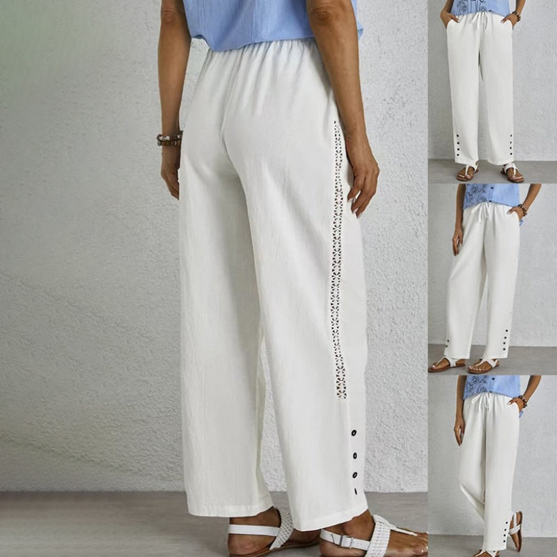 【Baumwolle Und Leinen】Bequeme Freizeithose