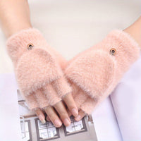 Einfarbige Warme Handschuhe