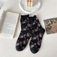 Vintage-Socken Mit Blumenmuster