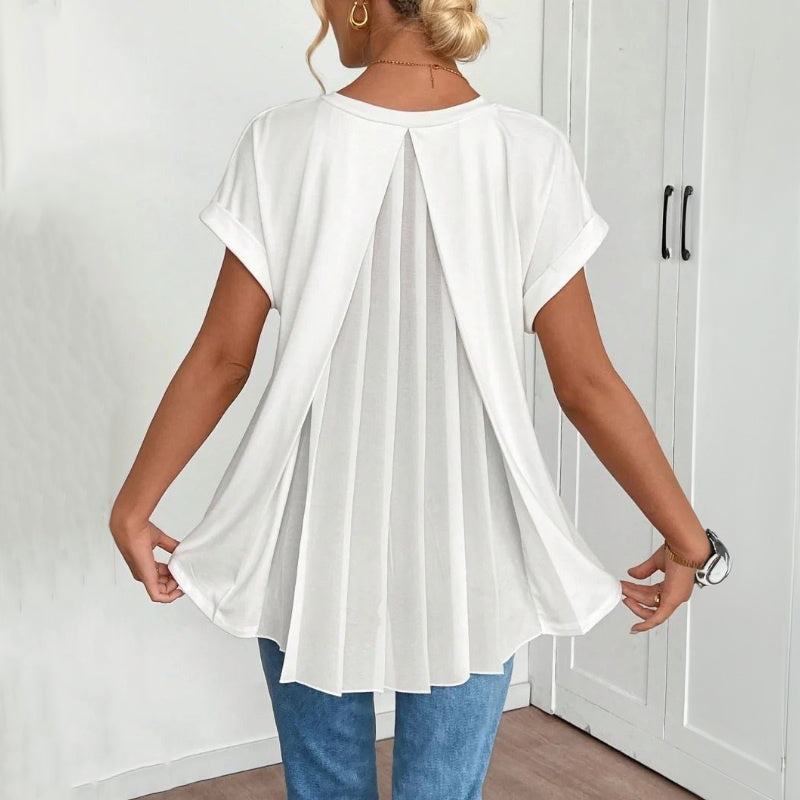 Elegante Einfarbige Bluse