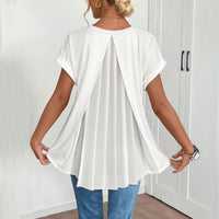 Elegante Einfarbige Bluse