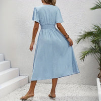 Lässiges Polka-Dot-Kleid