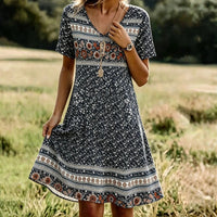 Vintage-Kleid Mit Blumenmuster
