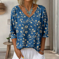 Vintage-T-Shirt Mit Blumenmuster