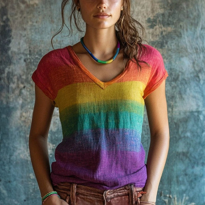 Buntes Vintage-T-Shirt