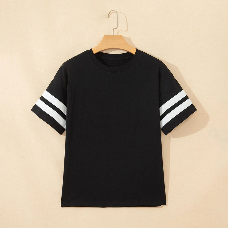 Lässiges Gestreiftes T-Shirt