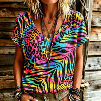 Buntes Vintage-T-Shirt