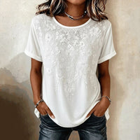 Vintage-Bluse Mit Blumenmuster