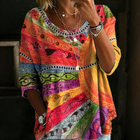Vintage Lässige Bluse