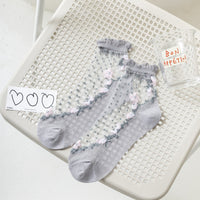 Atmungsaktive Blumensocken