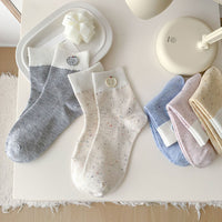 Lässige Socken Mit Farbblock