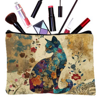 Vintage-Tasche Mit Katzenmuster