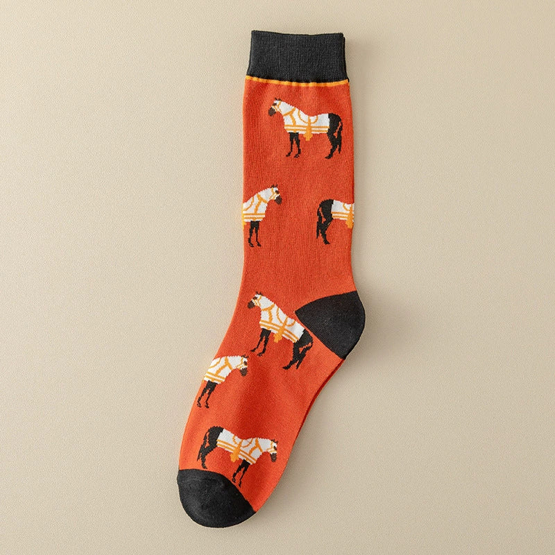Lässige Socken Mit Tiermuster