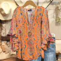 Vintage Lässige Bluse