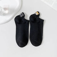 Lässige Socken Mit Katzenstickerei