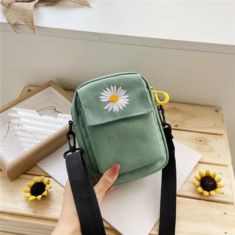 Lässige Canvastasche Mit Gänseblümchen-Motiv
