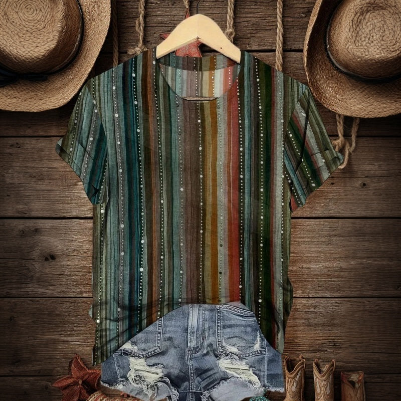 Vintage Gestreifte T-Shirt
