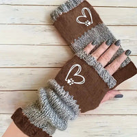 Warme Handschuhe Mit Herzmuster