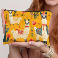 Lässige Tasche Mit Alpakamuster