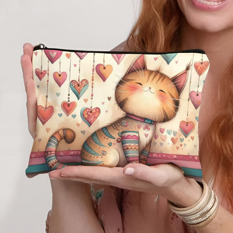 Tasche Mit Cartoon-Katze