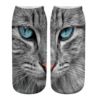 Socken Mit Kreativem Katzenmuster