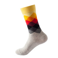 Bunt Karierte Freizeitsocken