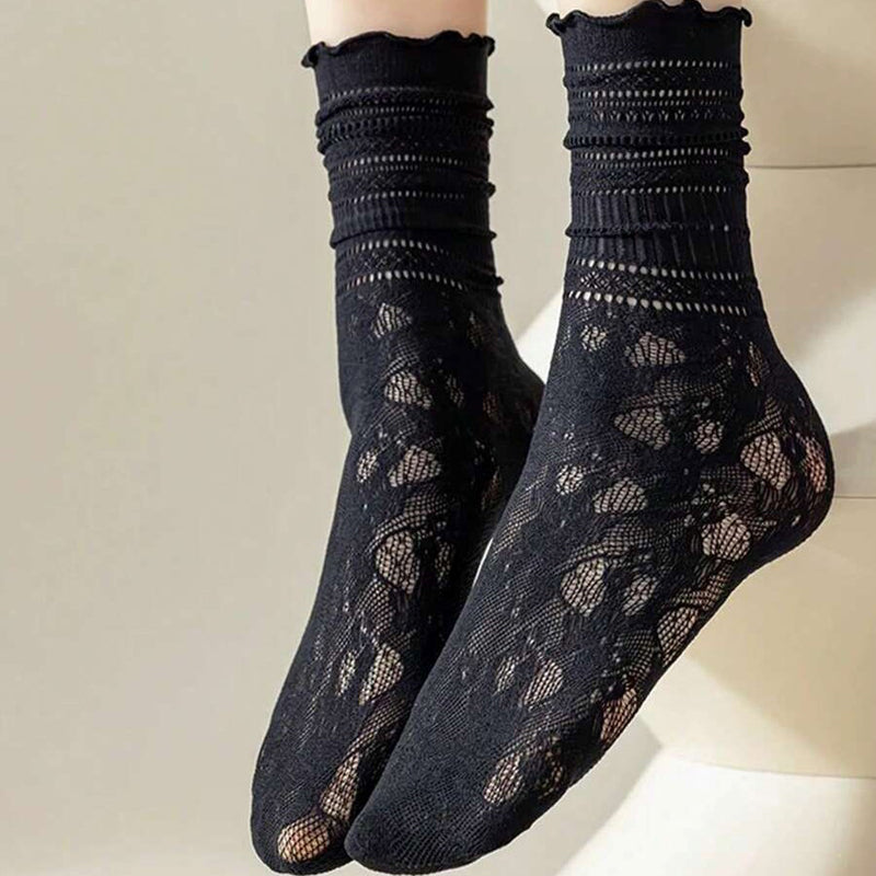 Atmungsaktive Spitzensocken