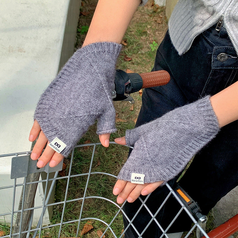 Einfarbige Warme Handschuhe