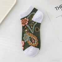 Vintage-Socken Mit Blumenmuster