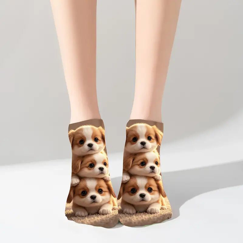 Lässige Socken Mit Animalprint