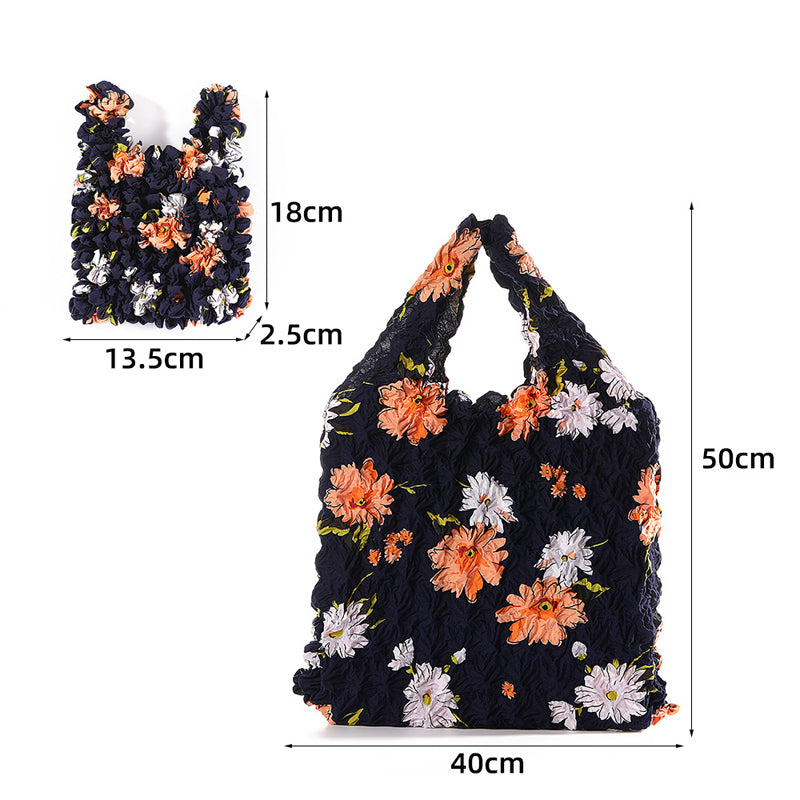 Vintage-Tasche Mit Blumenmuster