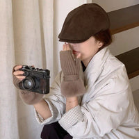 Einfarbige Warme Handschuhe