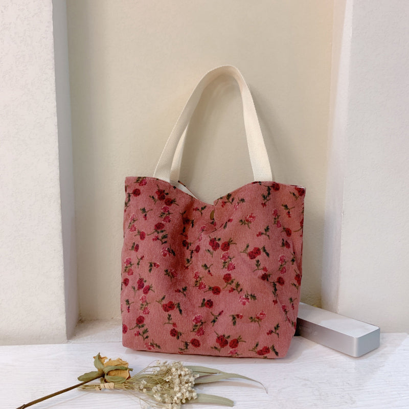 Vintage-Tasche Mit Blumendruck