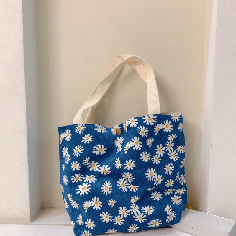 Vintage-Tasche Mit Blumendruck