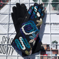 Warme Handschuhe Im Ethno-Stil