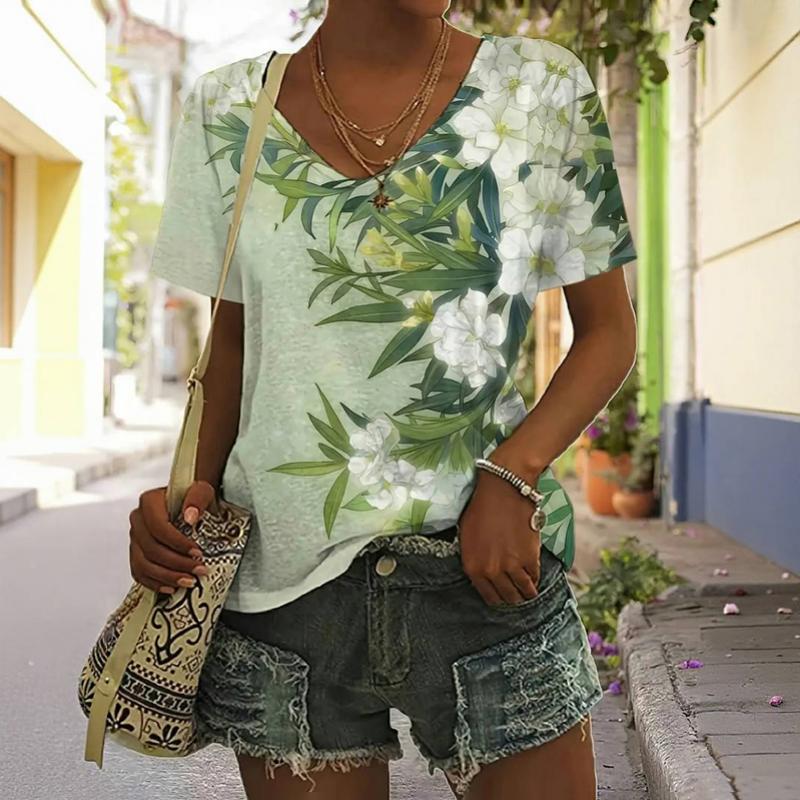 Vintage T-Shirt Mit Blumendruck