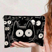 Lässige Tasche Mit Katzenmuster