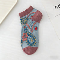 Vintage-Socken Mit Blumenmuster