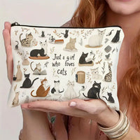 Lässige Tasche Mit Katzenmuster