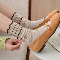 Lässige Socken Mit Blumenmuster