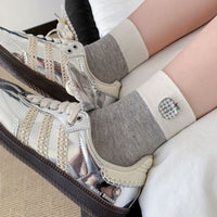 Lässige Socken Mit Farbblock