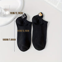 Lässige Socken Mit Katzenstickerei