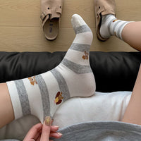 Lässige Socken Mit Welpenmotiv